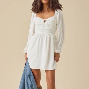 NWT Altar’d State Bennett Mini Dress White